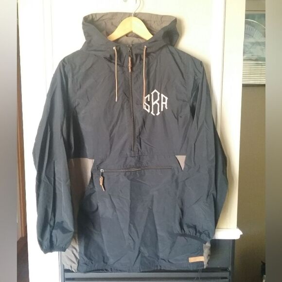 MARLEYLILLY Monogrammed Pullover Rain Jacket Women's Size Medium - Picture 7 of 9